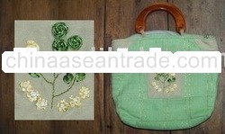 handbag with "sulam Pita" ornament-Green