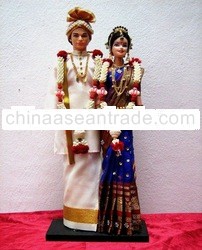 INDIAN WEDDING COUPLE DOLLS