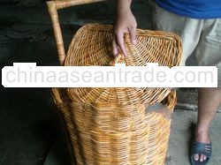 Rattan Large Storage Basket with Lid