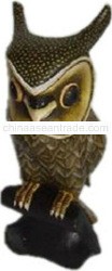WOOD BIRD ANIMAL STATUE 10