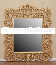 French Furniture - Gold Leaf Heavy Carved Mirror