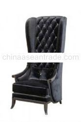 black velvet chair