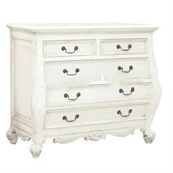 white bombe chest of drawers