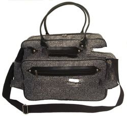 Diaper Bag / Overnight Bag (Black / Gray)