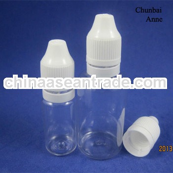 pet 10/30ml plastic eye dropper bottles triangle blind mark childproof tamper cap