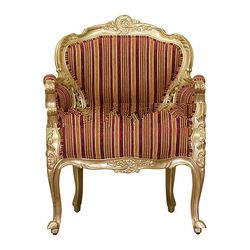 Gold Leaf Single Seat Living Room Chair