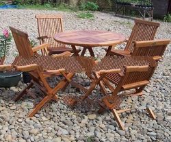 GFSET-008 Indonesia Saffana Teak Wood Dining Room Set