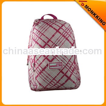 pink print day backpack, school bag