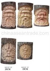 Green Man in log