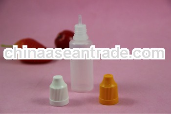 plastic dropper bottle 15ml with child resistance cap with long thin tip