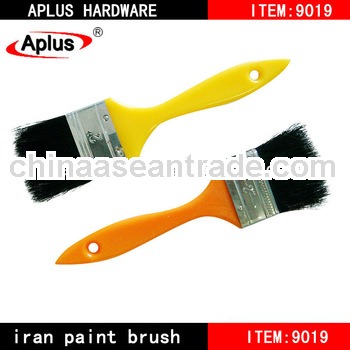 plastic handle black bristle hobby paint brushes