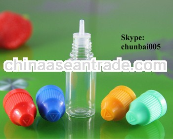 plastic packaging of dropper bottles with childproof with long thin tip