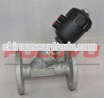 pn16 pneumatic flanged angle valve for steam