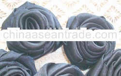 Handmade Satin Fabric Rose For Wedding and Christmas Supplies