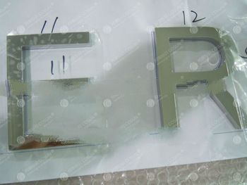 polished stainless steel letters