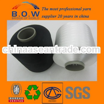 polyester Dty twisted yarn no knot used for sewing thread