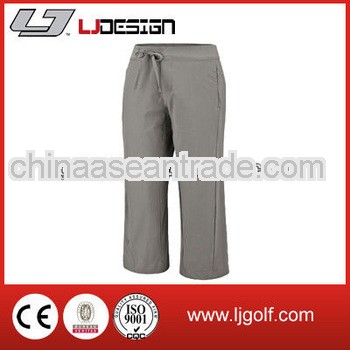 polyester ladies slim golf sport custom pants