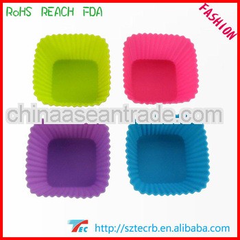 popular soft custom design cake mould flower silicone bread loaf pans