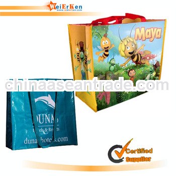 pp laminated eco promotional bag for shopping