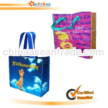 pp laminated recycle bag for shopping