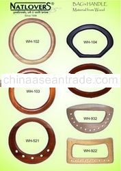 Round Wooden Handles For Ladies Handbags