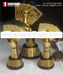 BRIDGE TROPHY, METAL AWARD, JUAL TROPHY