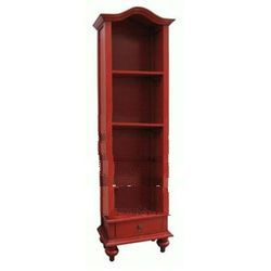 Narrow dome top bookcase