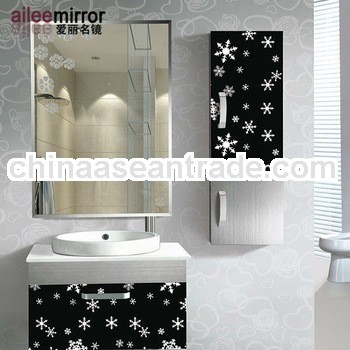 printed mirror sticker sensor led advertising mirror