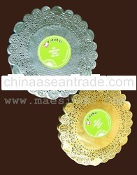 n Food Grade Paper Round Foil Doily