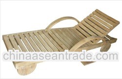 High Quality Outdoor Garden Teak Wooden Sun Lounger