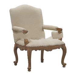 Mahogany St. Barbara Side Arms Chair