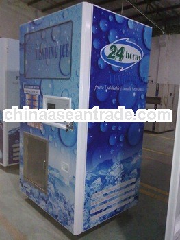 pure ice vending machine with give change function