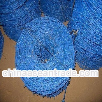 pvc-coate barbed wire/factory/low price