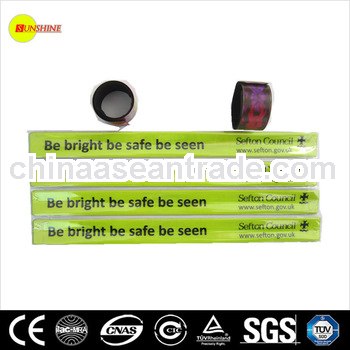 pvc reflective slap wrap wrist band