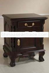 French Furniture - Bedside Twist Brown