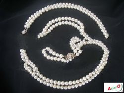 Pearl Jewellery Sets (Necklace, Bracelet And Earrings) - drop shipping