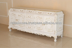 French Furnituarre - Sideboard Rose Carving without Mirror