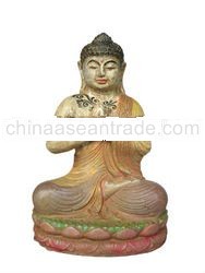 Buddha Painted cement