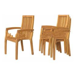 Teak Outdoor Furniture - Casagrande Stacking Chair