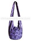 14 inch Purple Color Silk Sling Crossbody Bag