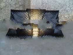 Vanessa snakeskin clutch