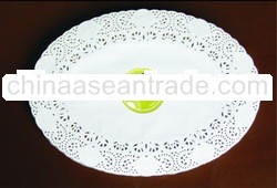 n White Oval Glassine Paper Doily