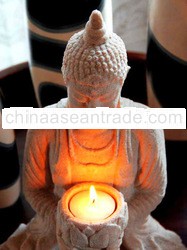 Sitting Buddha Candle Holder