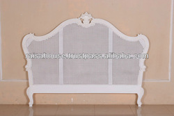 French Furniture - Antique French Rattan Headboard