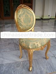 Gold Gilted Versailles Patterned Chair