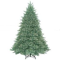 9' Just Cut Full Natural Frasier Fir Pre Lit Artificial Christmas Tree Clear