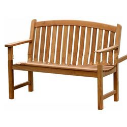 Teak Patio Furniture - Bow Back Bench 100 Cm