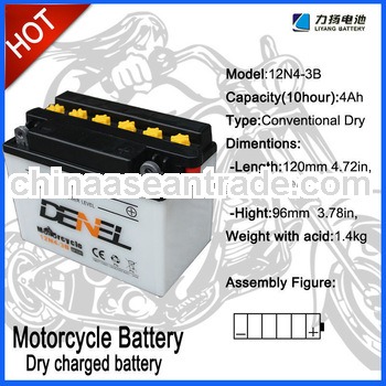 quick start 3 wheel motorcycle Battery china factory