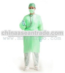 Medical Green Disposable PP Hospital Gown