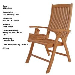 Teak Reclining Chair